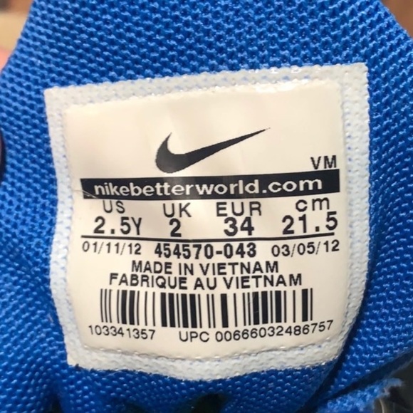 Boys Nike Size 2.5 Y lunarglide 3 - Picture 2 of 3